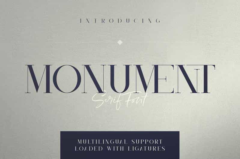 Monument Font Image 1