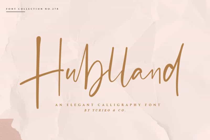 Hublland Script Font Image 1