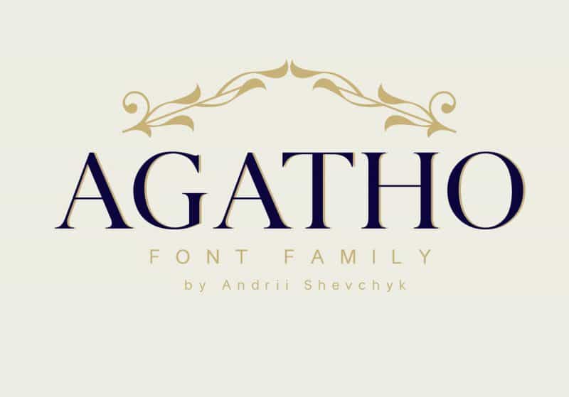 Agatho Font Family Image 1