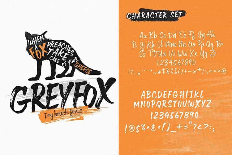 Greyfox Brush Font Image 4