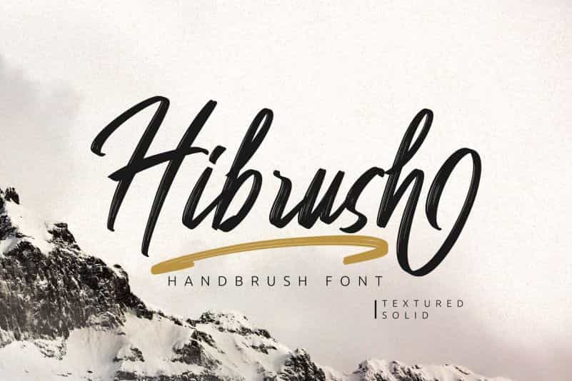 Hibrush Brush Font Image 1