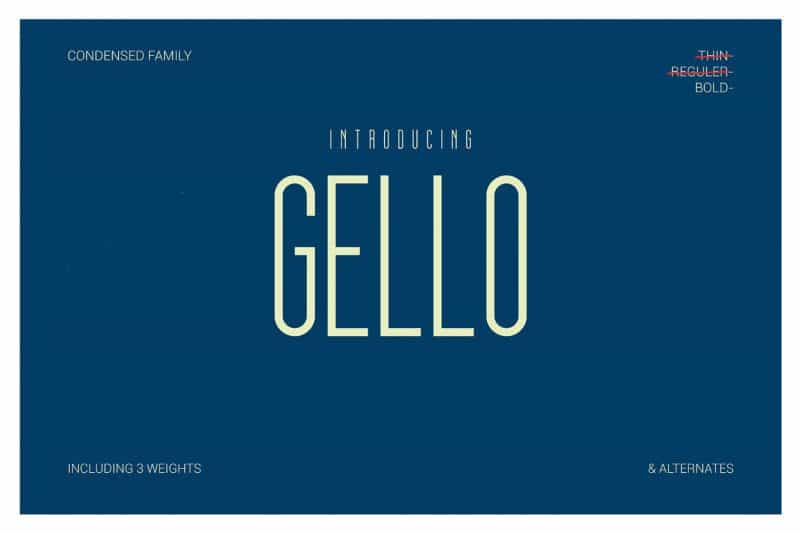 Gello Display Font Image 1