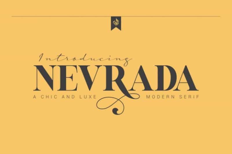 Nevrada Serif Font Image 1