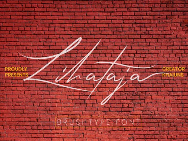 Lihataja Brush Font Image 1