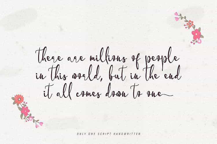 Onlyone Font Image 2