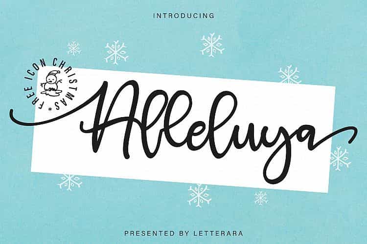 Alleluya Font Image 1