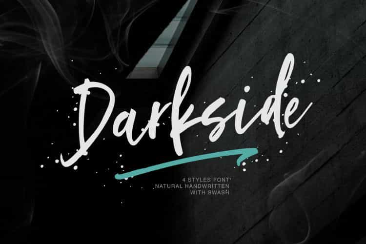 Darkside Brush Font Image 1
