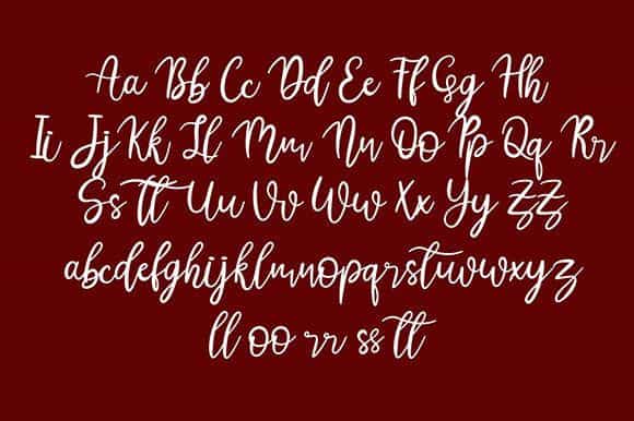 Austina Script Font Image 3