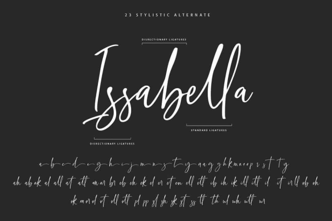 Light Olifia Script Font Image 2