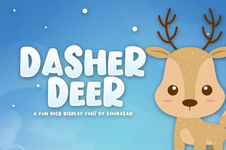 Dasher Deer Font Image 1