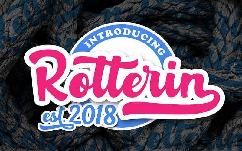 Rotterin Script Font Image 1