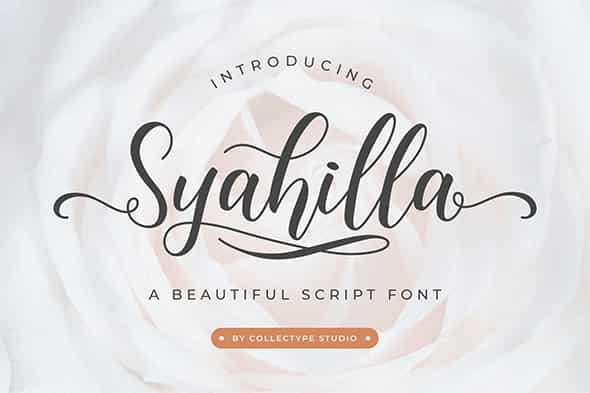 Syahilla Font Image 1