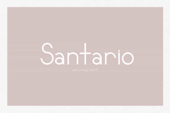 Santario Font Image 1