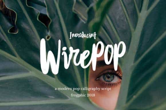 Wirepop Brush Font Image 1
