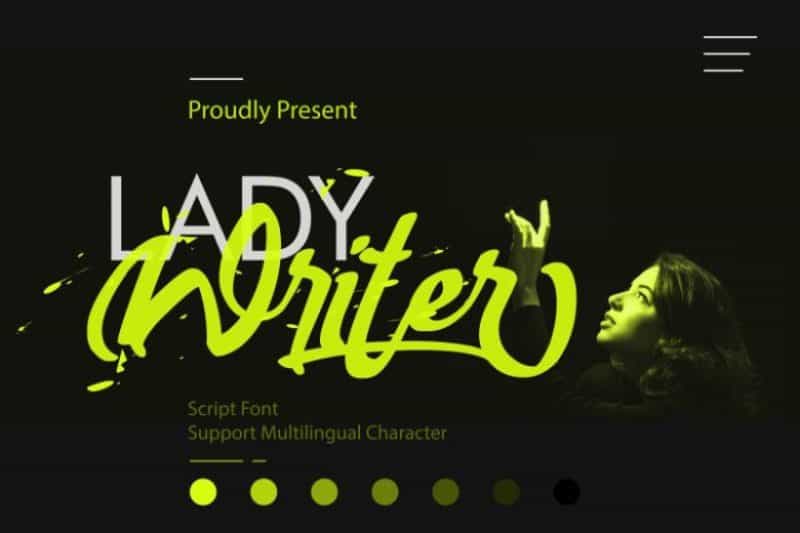 Lady Writer Font Image 1
