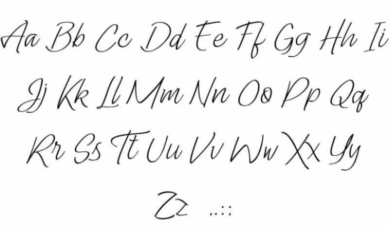 Lady Writer Font Image 3