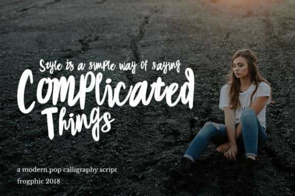 Wirepop Brush Font Image 2