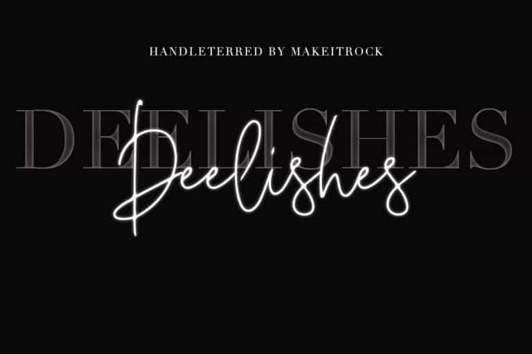 Deelishes Script Font Image 1