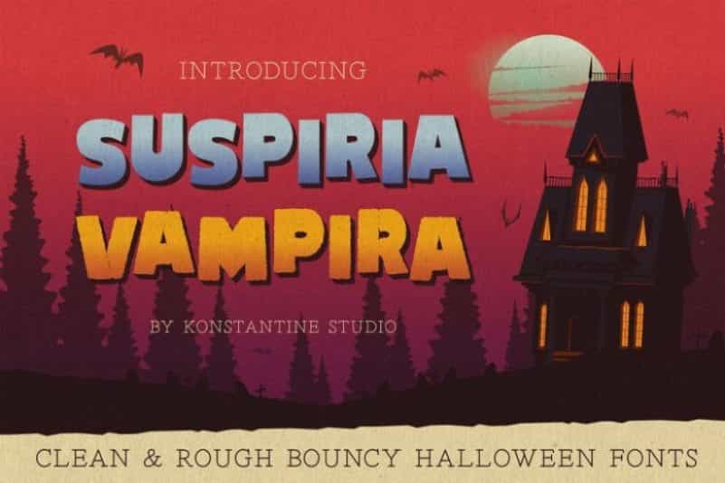 Suspiria Vampira Display Font Image 1