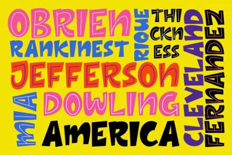 Thick Layered Font Image 2