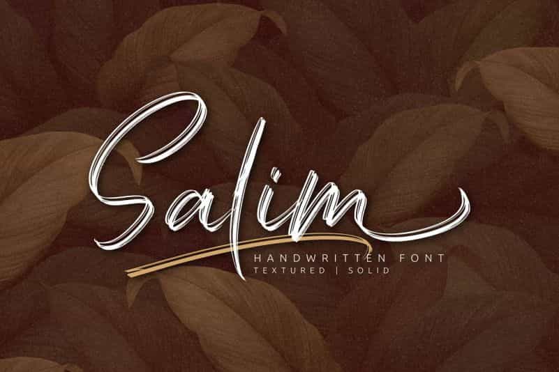 Salim Brush Font Image 1