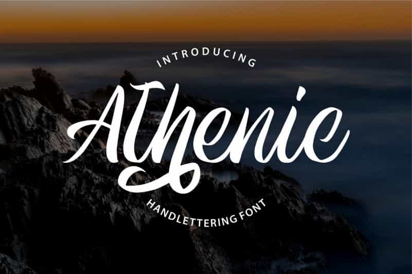 Athenic Script Font Image 1