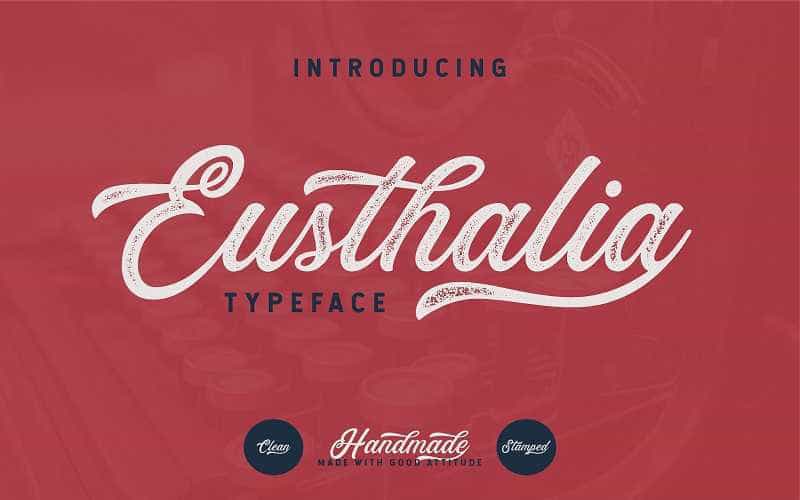Eusthalia Script Font Image 1