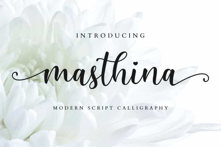 Masthina Modern Script Font Image 1