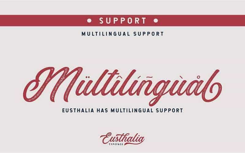 Eusthalia Script Font Image 2