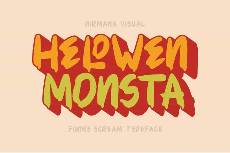 Hellowen Monsta Font Image 1