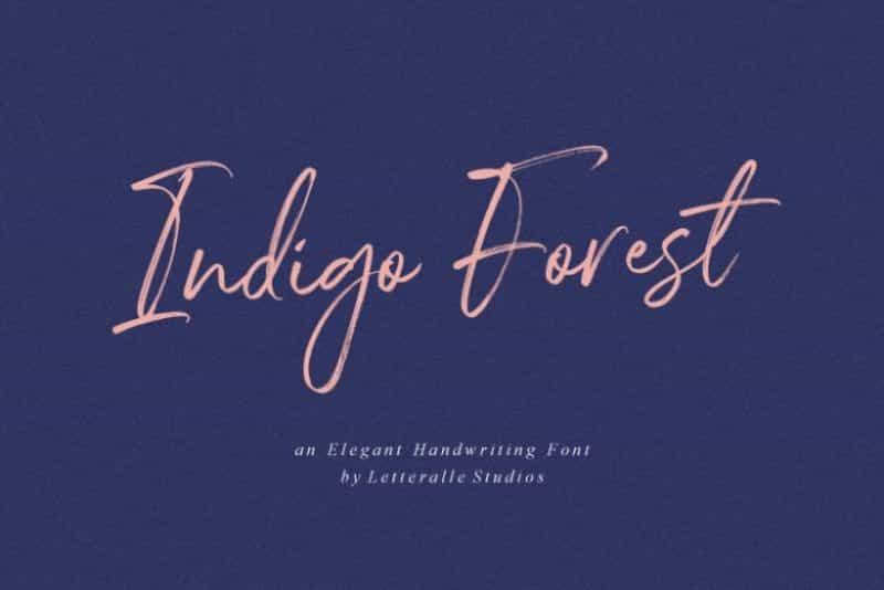 Indigo Forest Script Font Image 1