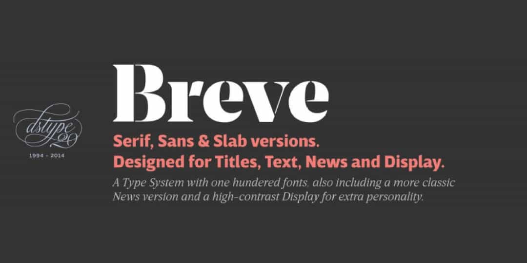 Breve Text Font Family Image 1