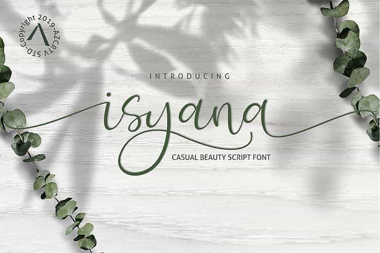 Isyana Script Font Image 1