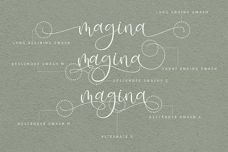 Isyana Script Font Image 2