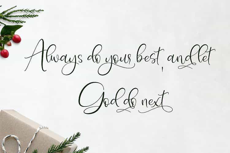 Isyana Script Font Image 3