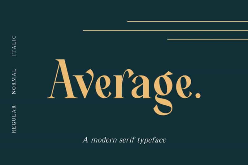 Average Serif Font Image 1