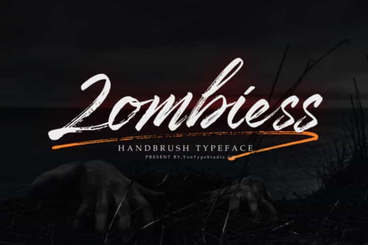 Zombiess Brush Font Image 1