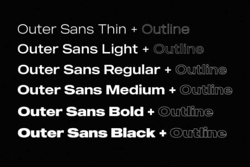MADE Outer Sans Font Family Image 3