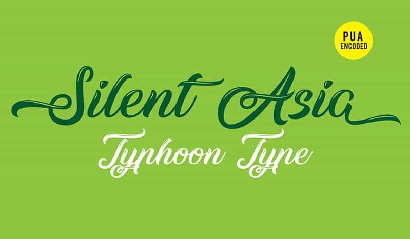 Silent Asia Font Image 1