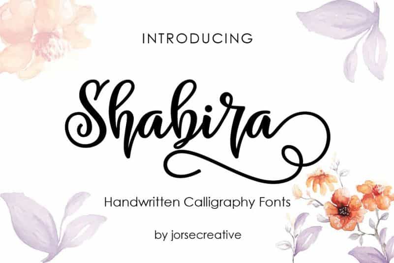 Shabira Font Image 1