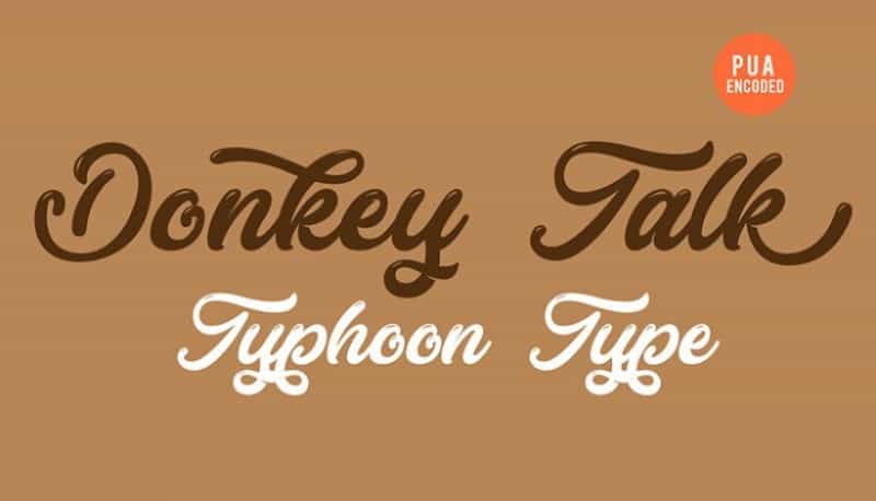 Donkey Talk Font Image 1