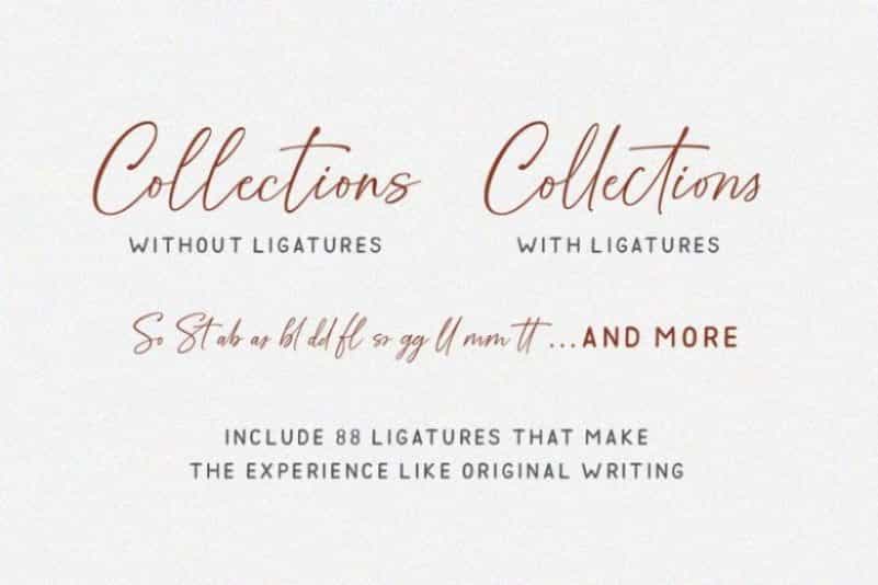 Golden Dream Script Font Image 3