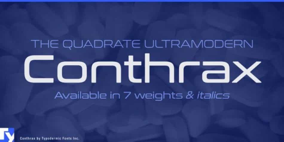 Conthrax Font Image 1