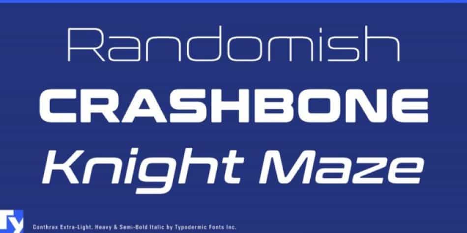Conthrax Font Image 2