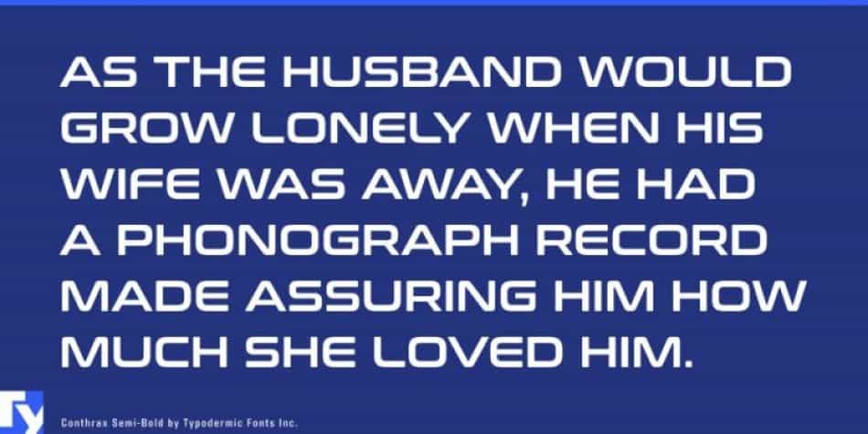 Conthrax Font Image 3