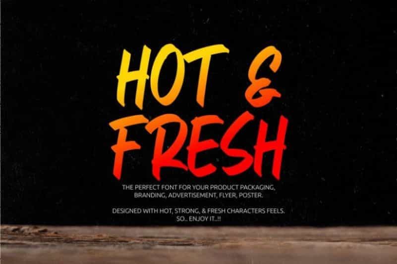 FresHot Font Image 3