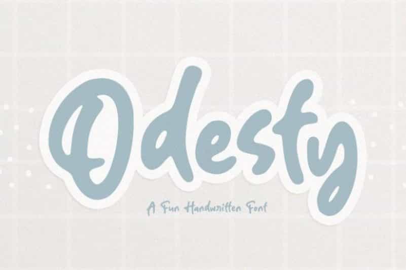 Odesty Font Image 1