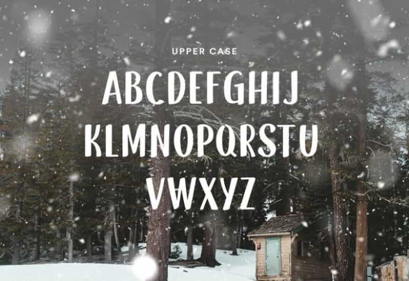 SnowHut Font Image 2