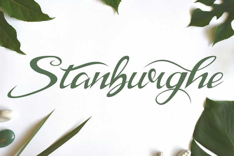Stanburghe Script Font Image 1