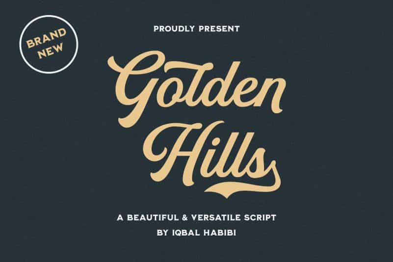 Golden Hills Script Font Image 1